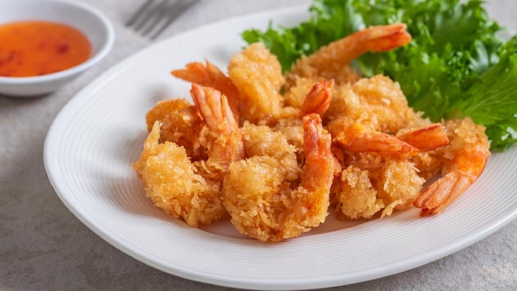 Udang Goreng Tepung ala Rumah Makan Seafood Udang Goreng Tepung ala Rumah Makan Seafood