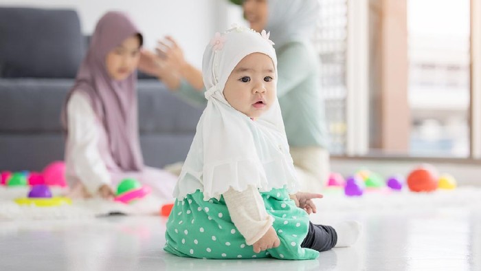 Ilustrasi keluarga muslim