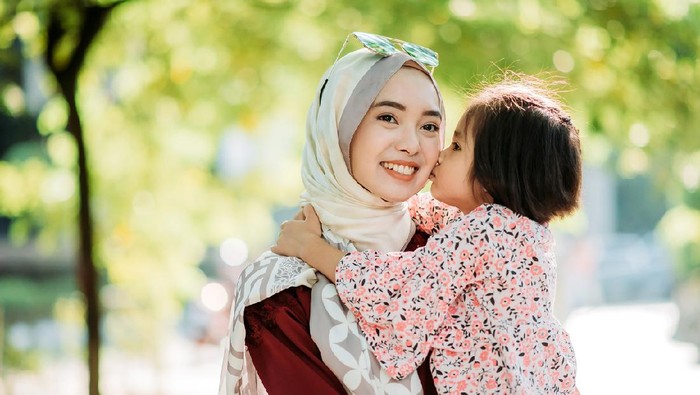 Ilustrasi keluarga muslim