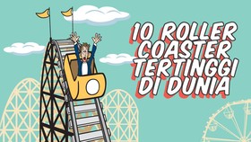 INFOGRAFIS: 10 Roller Coaster Paling Curam di Dunia