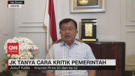 VIDEO: Jusuf Kalla Tanya Cara Kritik Pemerintah