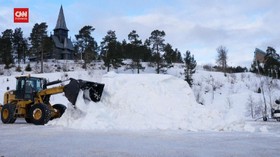 VIDEO: Oslo Pindahkan Bukit Salju ke Tengah Kota Demi Warga