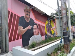 Ada Mural FX Rudy Cukur Rambut Gibran Mejeng di Solo, Ini Maknanya