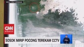 VIDEO: Sosok Mirip Pocong Terekam CCTV