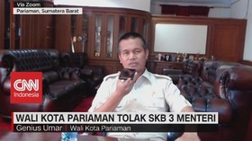 VIDEO: Wali Kota Pariaman Tolak SKB 3 Menteri