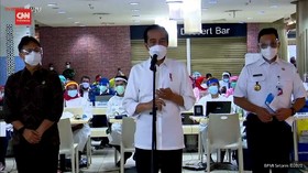 VIDEO: Jokowi dan Anies Pantau Vaksinasi di Tanah Abang