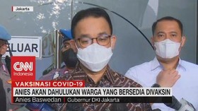 VIDEO: Anies Akan Dahulukan Warga Yang Bersedia Divaksin