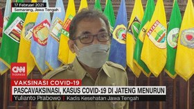 VIDEO: Pascavaksinasi, Kasus Covid-19 di Jateng Menurun