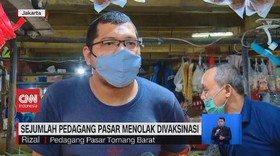 VIDEO: Sejumlah Pedagang Pasar Menolak Divaksinasi