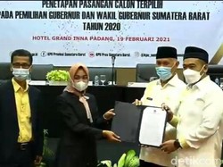 Tok! Mahyeldi-Audy Sah Jadi Gubernur-Wakil Gubernur Sumbar Terpilih