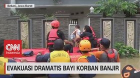 VIDEO: Evakuasi Dramatis Bayi Korban Banjir