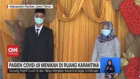 VIDEO: Pasien Covid-19 Menikah di Ruang Karantina