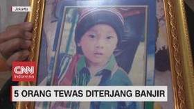VIDEO: Banjir Jakarta Memakan Lima Korban Jiwa