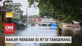 VIDEO: Banjir Rendam 21 RT di Tangerang