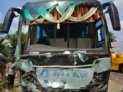 Sopir Bus Kecelakaan Maut Tewaskan 9 Orang di Tebing Tinggi Serahkan Diri
