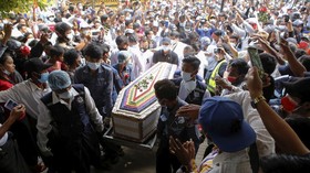Pedemo Myanmar Tewas Terus Bertambah, Total 91 Orang Sehari