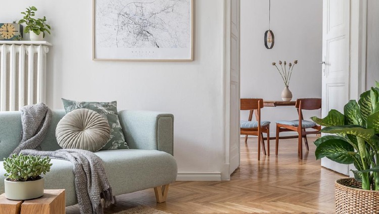 Modern scandinavian living room interior.Home decor. Interior design. Template. Ready to use.