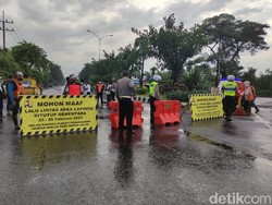 Jalan Raya Porong Ditutup Sementara Usai Banjir, Ini Jalur Alternatifnya