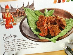 Bikin Ngiler! Pempek hingga Rendang Ini Ternyata Lukisan Realistis Keren