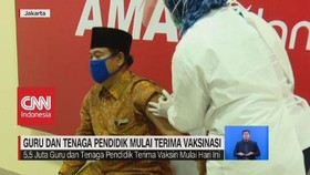 VIDEO: Guru & Tenaga Pendidik Mulai Terima Vaksinasi