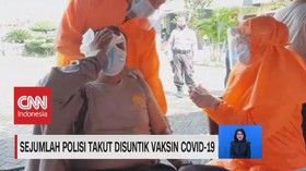 VIDEO: Sejumlah Polisi Takut Disuntik Vaksin Covid-19