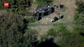 VIDEO: Polisi Cerita Detik-detik Tiger Woods Usai Kecelakaan