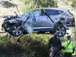 Fakta Baru Penyebab Kecelakaan Tiger Woods, Diduga Kuat Tidur Saat Nyetir