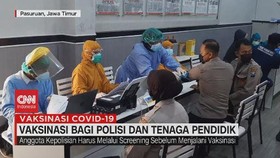 VIDEO: Vaksinasi bagi Polisi dan Tenaga Pendidik