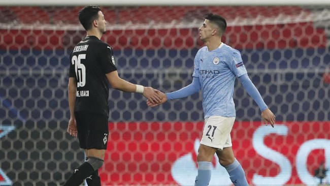 Bek sayap Joao Cancelo tampil memukau kala Man City menang 2-0 atas Borussia Monchengaldbach di leg pertama babak 16 besar Liga Champions.