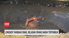 VIDEO: Longsor Tambang Emas, Belasan Orang Masih Tertimbun