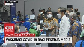 VIDEO: Jokowi Kunjungi Vaksinasi Covid-19 Bagi Pekerja Media