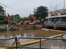 Begini Kondisi Pintu Air Manggarai Pagi Ini