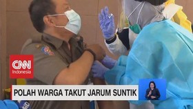 VIDEO: Polah Warga Takut Jarum Suntik