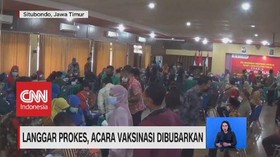 VIDEO: Langgar Prokes, Acara Vaksinasi DIbubarkan