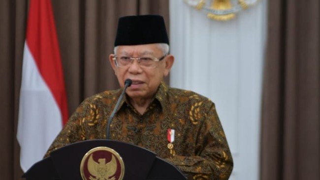 Wakil Presiden Ma'ruf Amin menargetkan Indonesia sudah dapat meningkatkan rasio kewirausahaan menjadi 3,95 persen pada 2024.