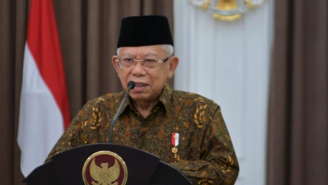 Wakil Presiden Ma'ruf Amin membeberkan baru sekitar 11 persen penduduk Indonesia yang dapat menjangkau akses air minum aman.