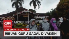VIDEO: Kehabisan Stok Vaksin, RIbuan Guru Gagal Divaksin