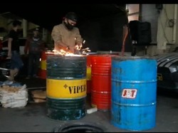 100 Kg Ganja yang Diselundupkan dalam Drum Berasal dari Sumatera