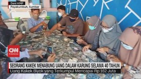 VIDEO: Kakek Menabung Uang dalam Karung Selama 40 Tahun