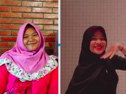 Turun 45 Kg dan Glow Up, Hijaber Cantik Bagikan Tips Diet di TikTok