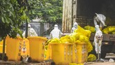 FOTO : Pasien Covid-19 RS Wisma Atlet Meningkat Jumlah pasien Covid-19 yang dirawat di RS Darurat Wisma Atlet Kemayoran terus bertambah dalam beberapa hari terakhir.