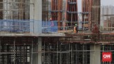 FOTO : Melongok Proyek Revitalisasi Pasar Senen Proyek pembangunan kembali Pasar Senen usai kebakaran di 2017 diperkirakan selesai pada April 2022.