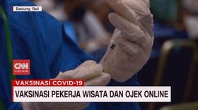 VIDEO: Vaksinasi Pekerja Wisata Dan Ojek Online
