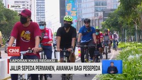 VIDEO: Jalur Sepeda Permanen, Amankah Bagi Pesepeda?
