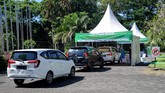 FOTO: Vaksinasi Covid-19 Drive Thru di Bali Vaksinasi Covid-19 dengan metode drive thru digelar selama satu pekan di Bali Nusa Dua Convention Center (BNDCC), Bali.