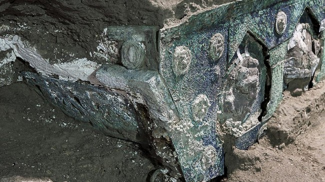 FOTO: Penampakan Kereta Kuda Kuno Pompeii di Italia