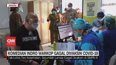 VIDEO: Komedian Indro Warkop Gagal Divaksin Covid-19