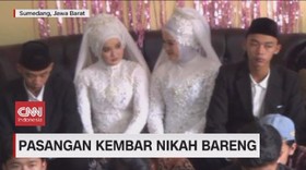 VIDEO: Pasangan Kembar Nikah Bareng