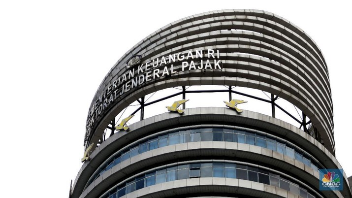 Gedung Kementerian Keuangan Dirjen Pajak. (CNBC Indonesia/Muhammad Sabki)