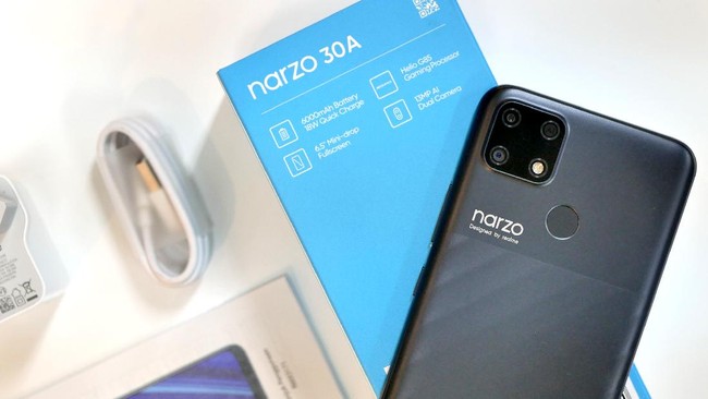 Realme umumkan harga dan spesifikasi Narzo 30a di Indonesia, ponsel game Rp1 jutaan.